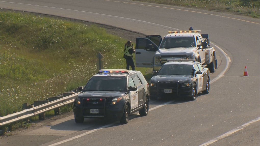 57-year-old motorcyclist killed in collision with transport truck on Highway 401