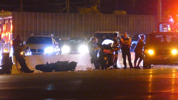 Driver who fled scene of collision that killed motorcyclist on Toronto highway may have been racing: police