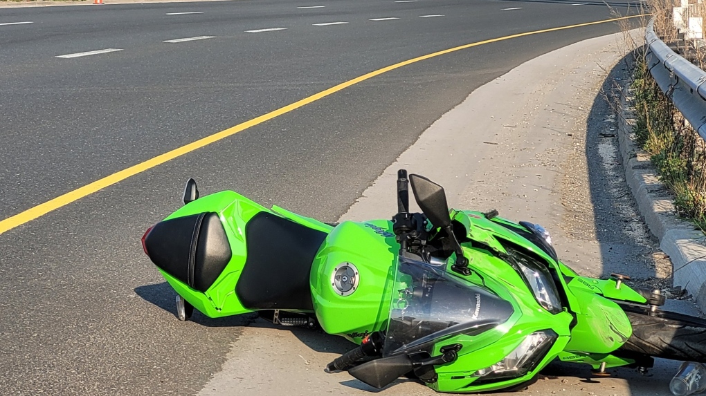 Man taken to hospital after motorcycle crash on Highway 427