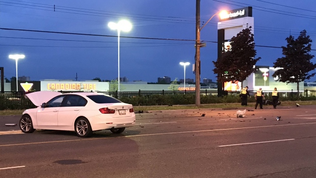Scarborough crash leaves motorcyclist in life-threatening condition