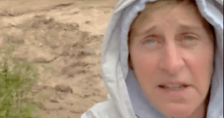 Ellen DeGeneres shares raging flood video at California home: ‘This is crazy’ – National