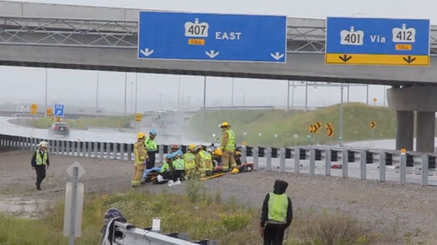 Man, 52, killed while riding his motorcycle in Highway 407 crash