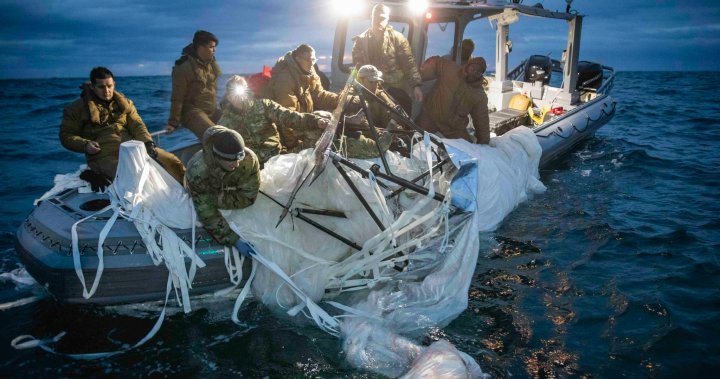 Chinese spy balloon: U.S. Navy releases up-close photos of debris recovery – National