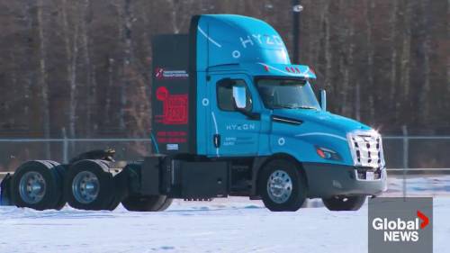 Alberta truck drivers test out hydrogen-powered commercial vehicles