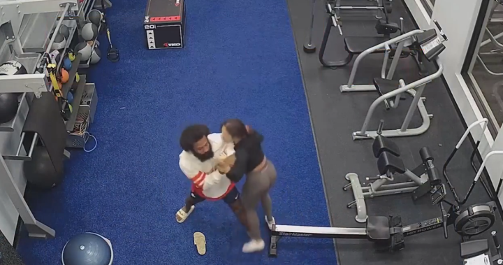 Woman fights off alleged gym attacker in terrifying CCTV footage – National