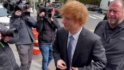 Ed Sheeran enters court the day after testifying he’d quit music if he’s found liable of plagiarism