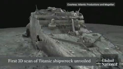 1st 3D scan of Titanic shipwreck unveiled