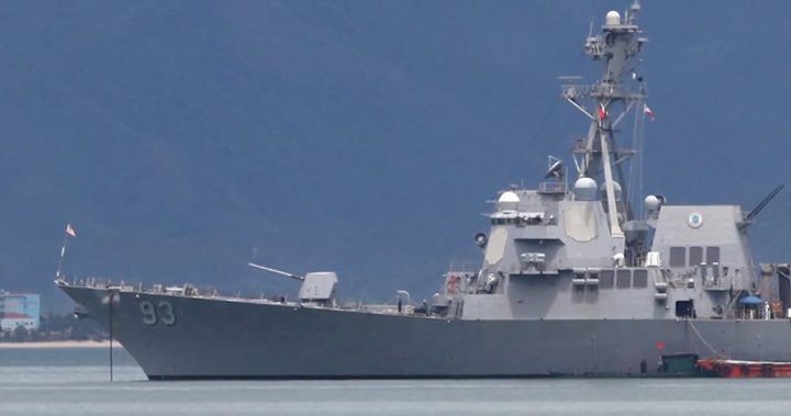 Chinese warship nearly hits U.S. destroyer in Taiwan Strait during joint Canada-U.S. mission  – National