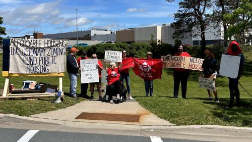 Housing advocacy group rallies for new development in Dartmouth to include affordable housing