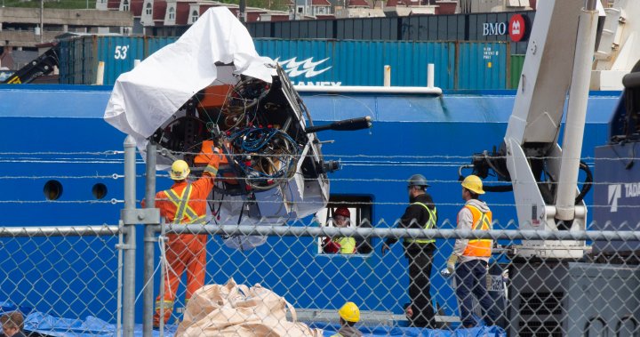 Ship carrying Titan debris docks in Canada as investigators probe implosion