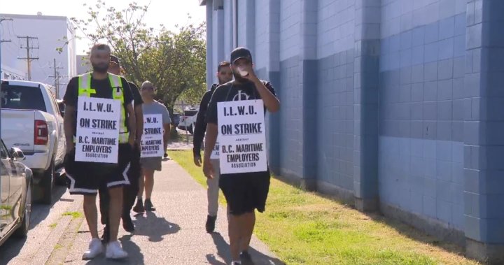 More than 7,000 B.C. port workers now on strike