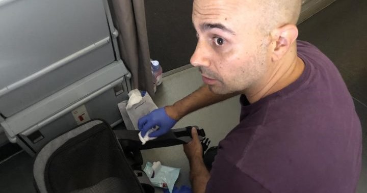 Passenger sits in blood-soaked area on flight from Paris to Toronto, investigation underway