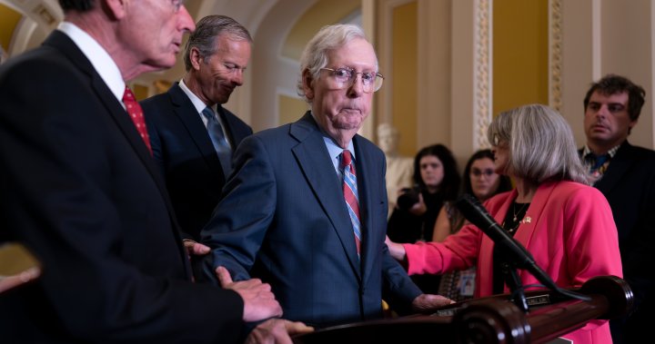 Mitch McConnell says ‘I’m fine’ after freezing during remarks to reporters – National
