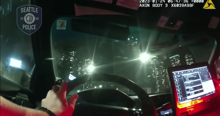 Cop caught on bodycam joking about dead woman run over by Seattle police – National