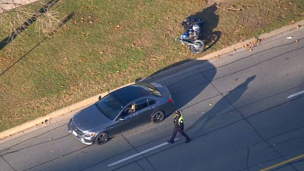 Motorcyclist rushed to the hospital following Scarborough collision