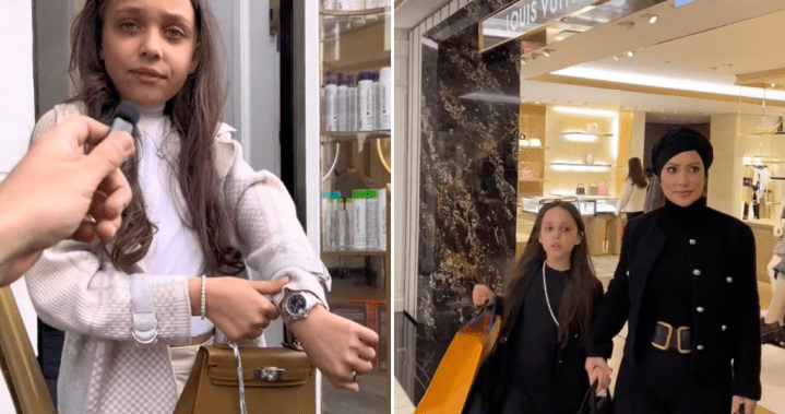 11-year-old dubbed ‘billionaire’s daughter’ draws ire flaunting luxury online – National