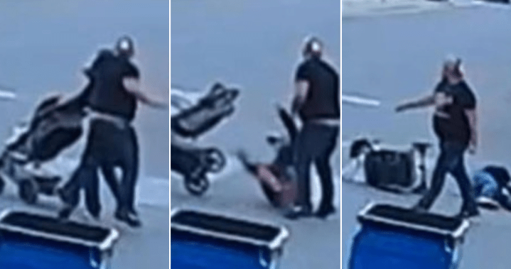 Man arrested after grandpa sucker-punched while pushing grandchild in stroller – National