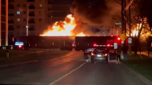 Train ride to hell? CPKC’s rail cars catch fire, blazing trail to London, Ont.