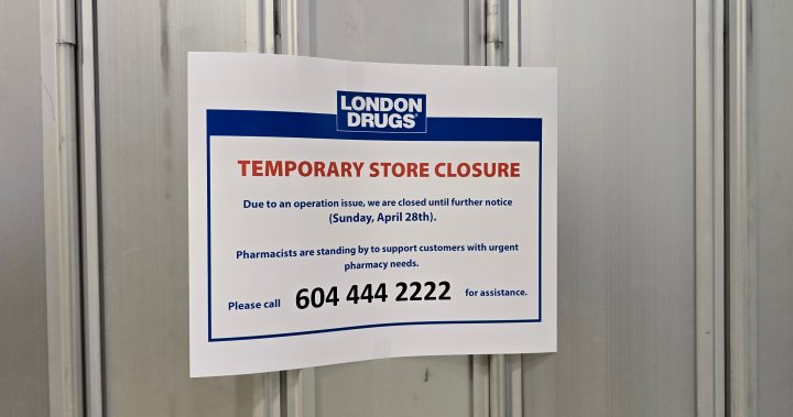‘Cybersecurity incident’ leads to closure of London Drugs stores in Western Canada