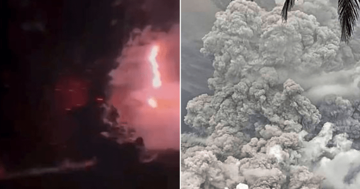 Volcano eruption spurs lightning, spectacular Mordor-like sky in Indonesia – National