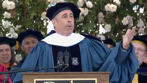 Jerry Seinfeld prompts Duke University graduates to leave commencement ceremony following Israel support