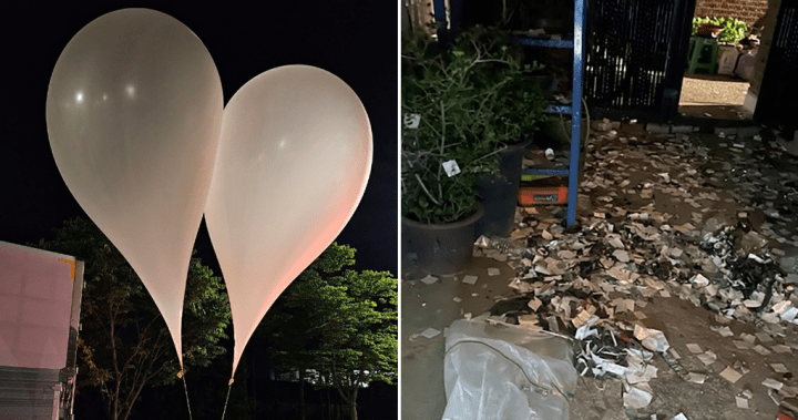 700 balloons later, North Korea says it’ll stop sending trash to South Korea – National