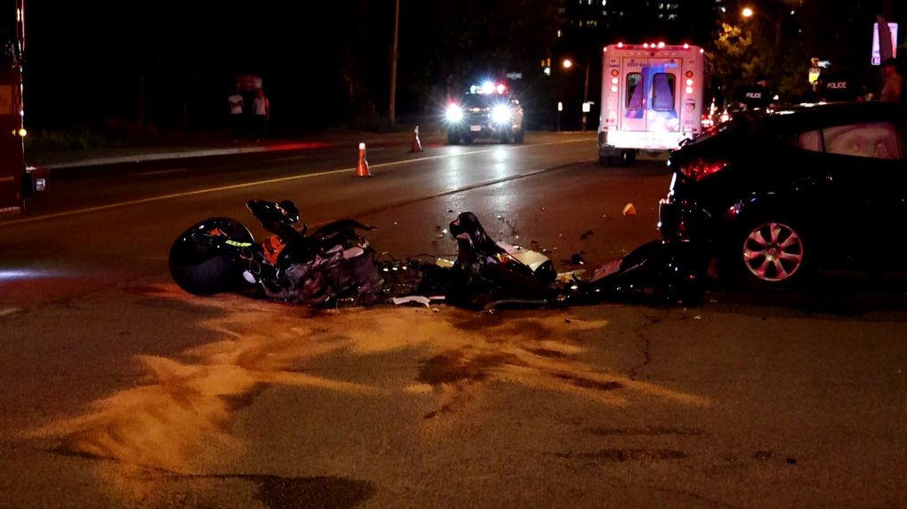 Motorcyclist seriously injured in East York collision