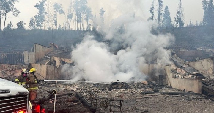 Jasper wildfire: Video and pictures show destruction within townsite