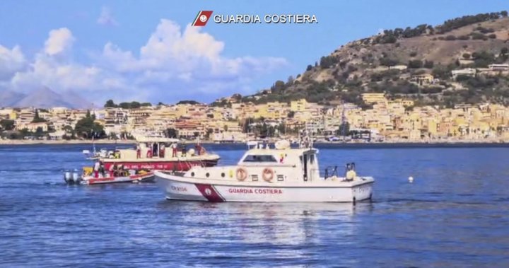 1 dead, 6 missing after storm sinks luxury superyacht off Sicily – National