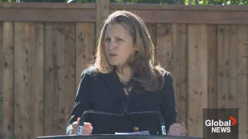 Freeland urges ‘science-based approach’ to drug treatment