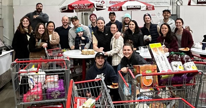 ‘I love Costco!’: B.C. woman surprises husband with big box birthday party