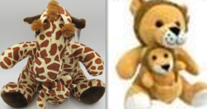 Health Canada recalls stuffed animal toys on Christmas Eve over choking risk