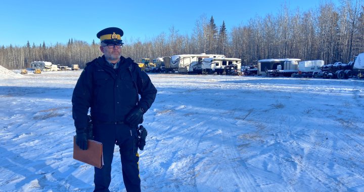 RCMP seize millions of dollars worth of equipment from alleged chop shop in Alberta