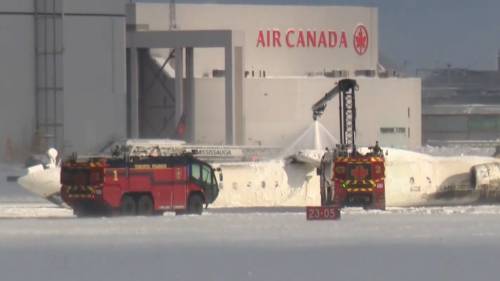 Toronto Pearson Airport crash: Multiple injured after Delta flight overturns on runway