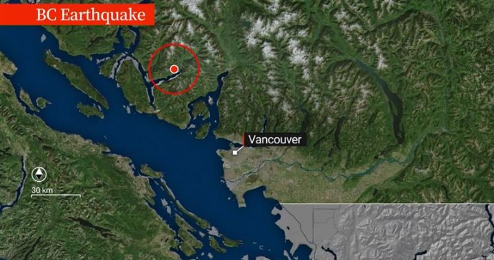 4.7 magnitude earthquake rattles parts of B.C. Friday