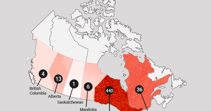 Measles is spreading across Canada. A look at the affected areas